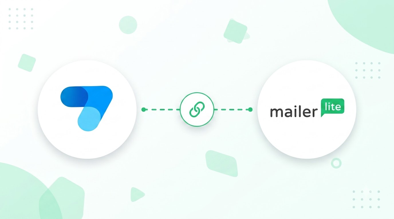 Subscribe Rocket logo linked to the MailerLite logo, representing the integration between the two platforms